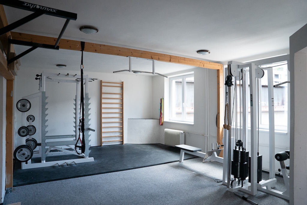 fitnes místnost